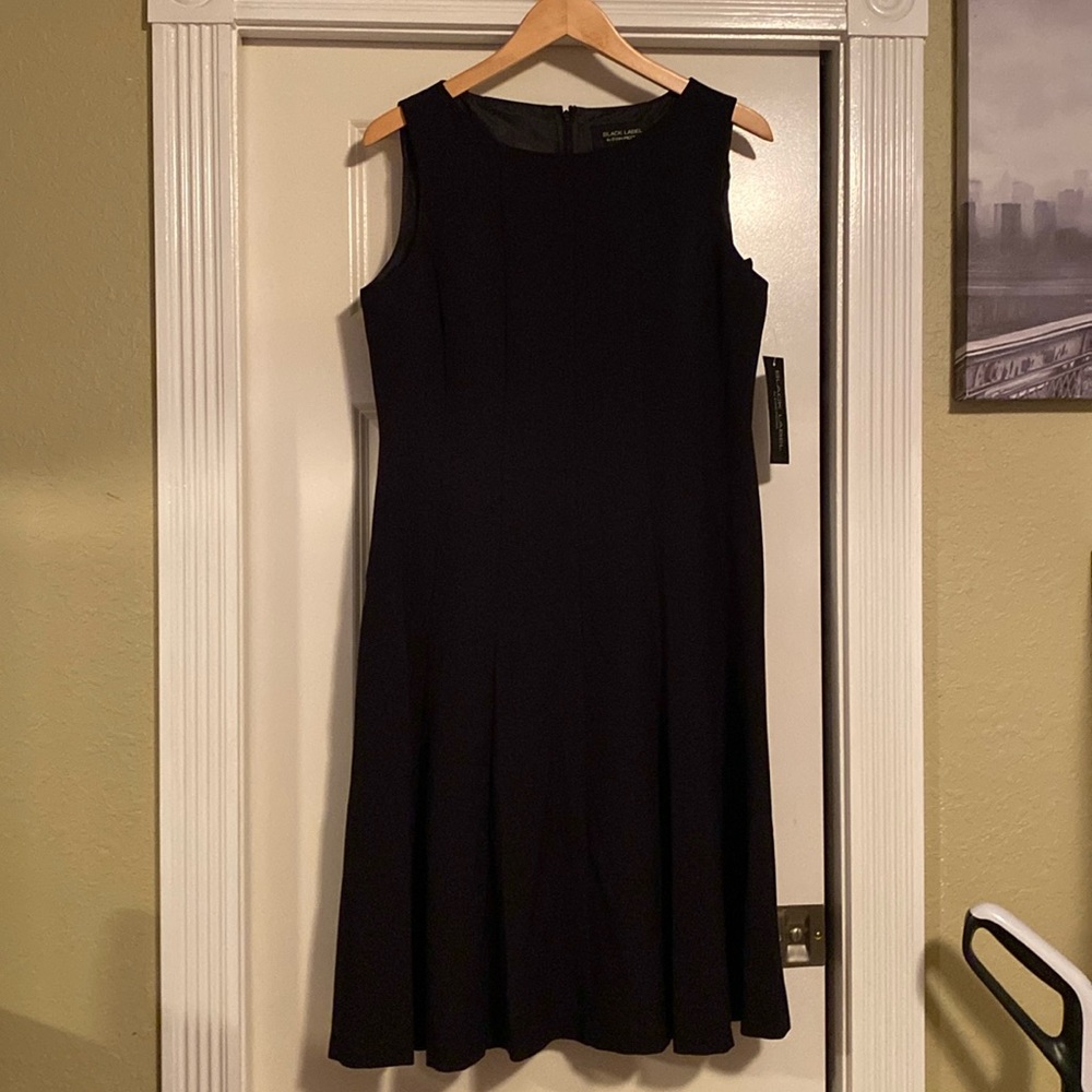 Black Label by Evan  Picone  Black Sleeveless Dress